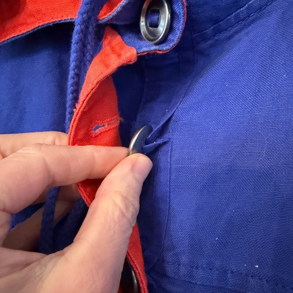 J. Crew Colorblock Anorak Utility Linen/Cotton Cargo Jacket 2014/ XSM - Picture 8 of 13